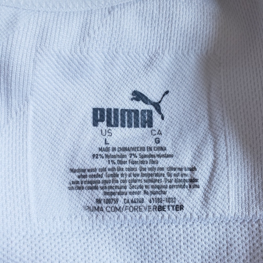 Puma Women's Dual Pack Black and White Sports Bras - Picture 3 of 4